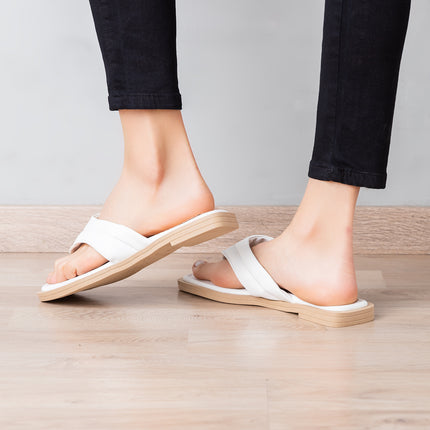 Sandalias Casuales Mujer Nicole - Blanco