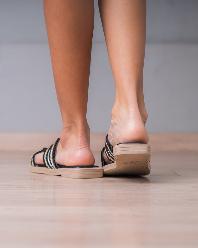 Sandalias Casuales Mujer Okubo - Negro