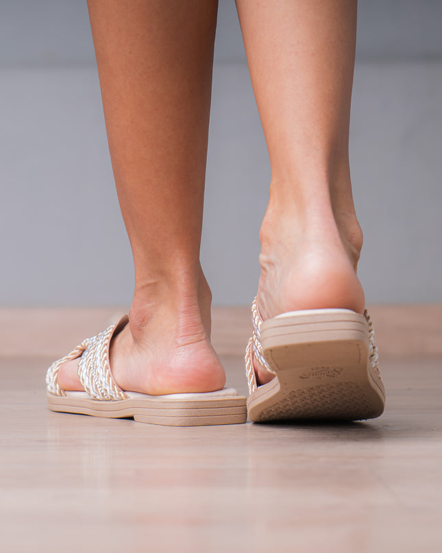 Sandalias Casuales Mujer Okubo - Nude