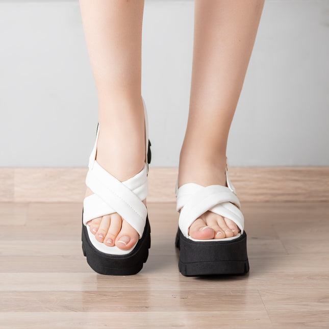Sandalias Casuales Mujer Pleyades - Blanco