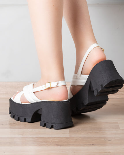 Sandalias Casuales Mujer Pleyades - Blanco
