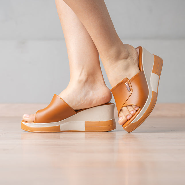 Sandalias Casuales Mujer Pritih - Camel