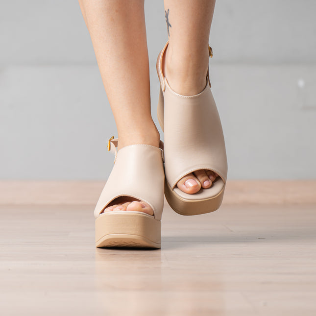 Sandalias de Vestir Mujer Puhly - Beige