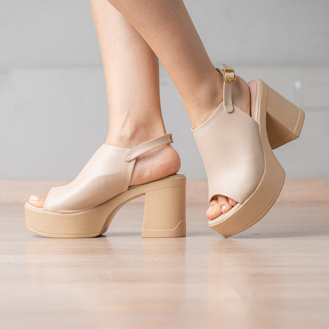 Sandalias de Vestir Mujer Puhly - Beige