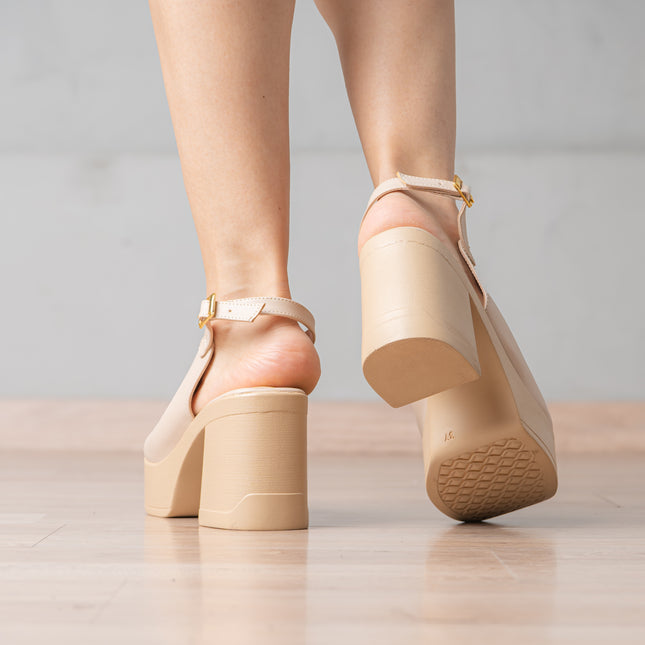 Sandalias de Vestir Mujer Puhly - Beige