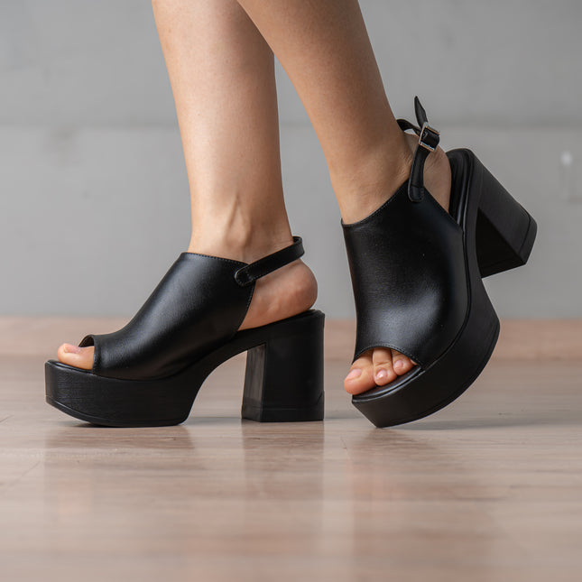 Sandalias de Vestir Mujer Puhly - Negro