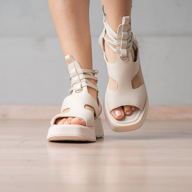 Sandalias Casuales Mujer Querry - Nude