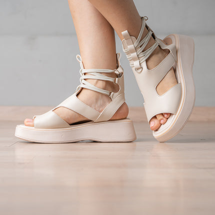 Sandalias Casuales Mujer Querry - Nude