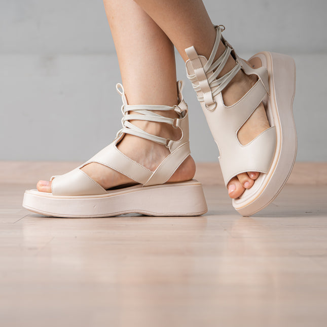 Sandalias Casuales Mujer Querry - Nude
