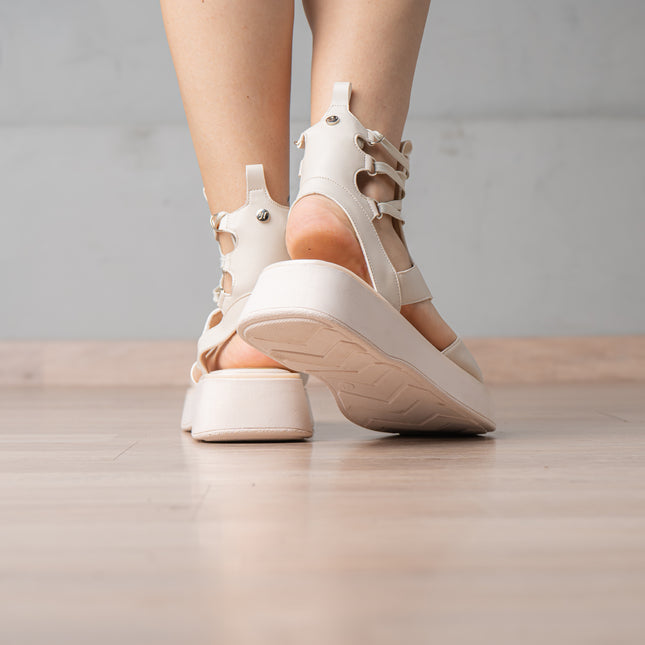 Sandalias Casuales Mujer Querry - Nude