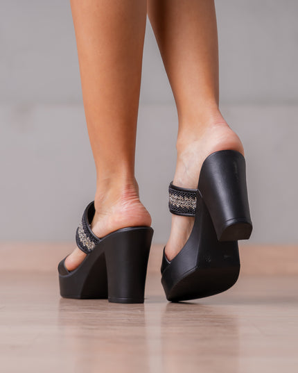 Sandalias de Vestir Mujer Rakfha - Negro