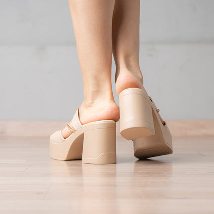 Sandalias de Vestir Mujer Relajhi - Nude