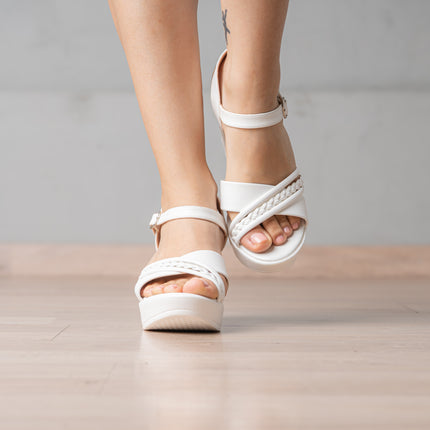 Sandalia Resimhs de Vestir Mujer - Blanco