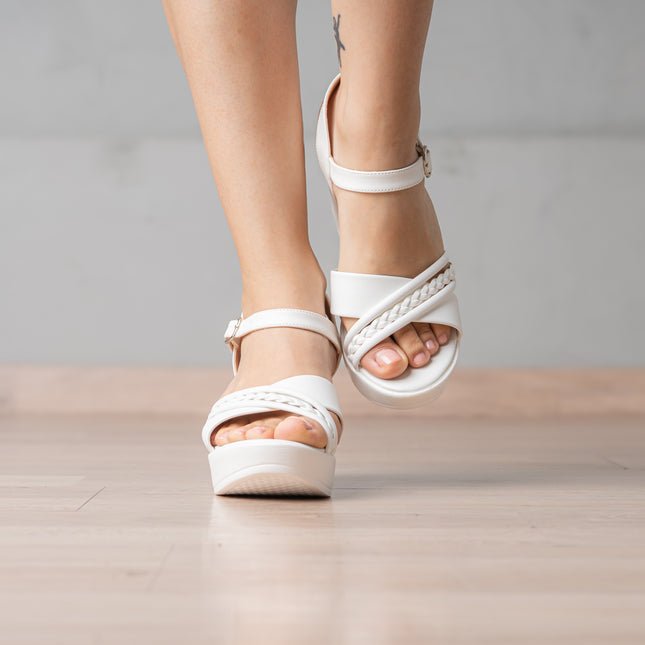 Sandalia Resimhs de Vestir Mujer - Blanco