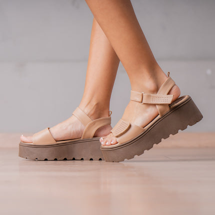 Sandalias Casuales Mujer Reynalda - Beige