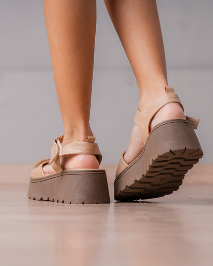 Sandalias Casuales Mujer Reynalda - Beige
