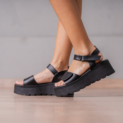 Sandalias Casuales Mujer Reynalda - Negro