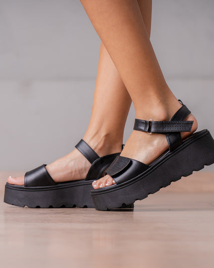 Sandalias Casuales Mujer Reynalda - Negro