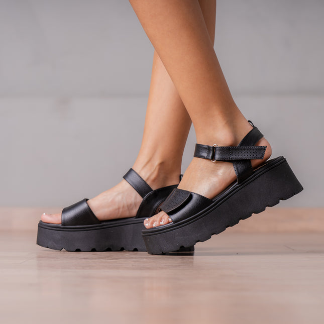 Sandalias Casuales Mujer Reynalda - Negro