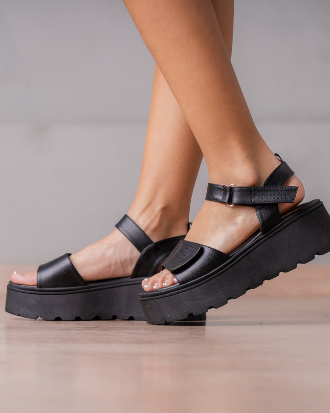 Sandalias Casuales Mujer Reynalda - Negro
