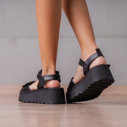 Sandalias Casuales Mujer Reynalda - Negro