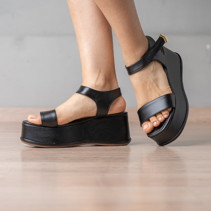 Sandalias Casuales Mujer Robina - Negro