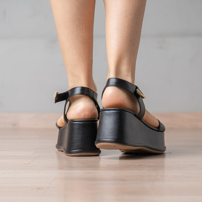 Sandalias Casuales Mujer Robina - Negro
