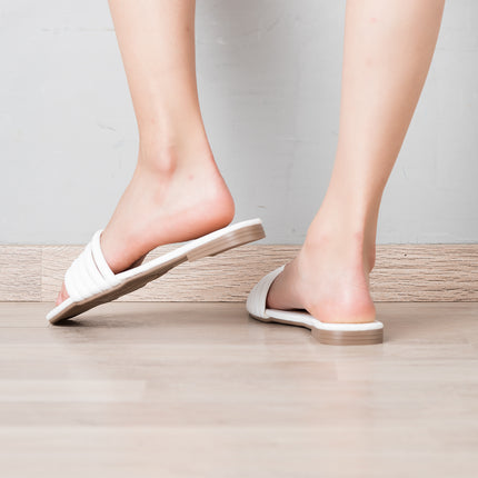 Sandalias Casuales Mujer Roller - Blanco