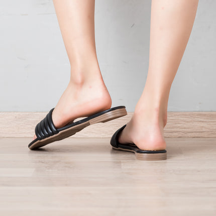 Sandalias Casuales Mujer Roller - Negro