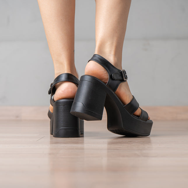 Sandalias Casuales Mujer Rosita - Negro