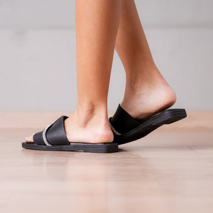 Sandalias Casuales Mujer Runny - Negro