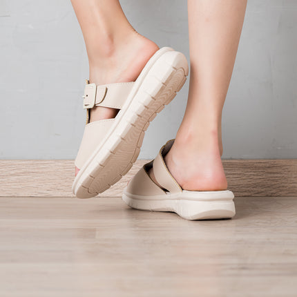 Sandalias Casuales Mujer Shuber - Beige