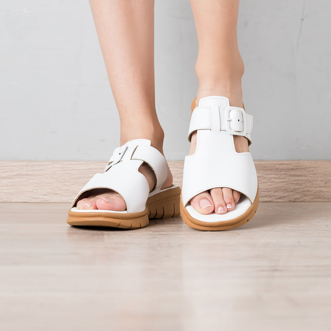 Sandalias Casuales Mujer Shuber - Blanco
