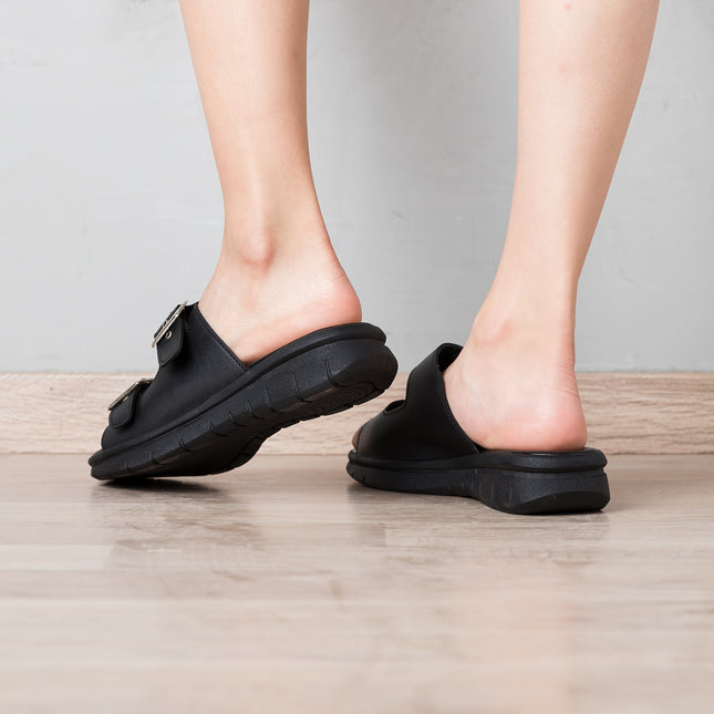 Sandalias Casuales Mujer Shuber - Negro