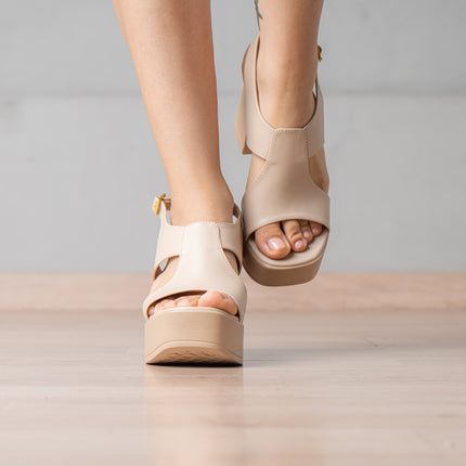Sandalias de Vestir Mujer Victorina - Beige