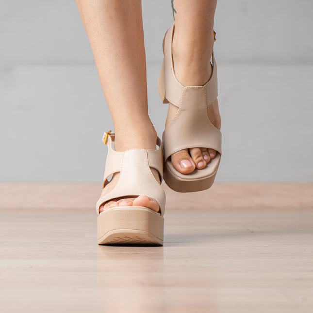 Sandalias de Vestir Mujer Victorina - Beige