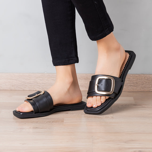 Sandalias Casuales Mujer Wilkens - Negro