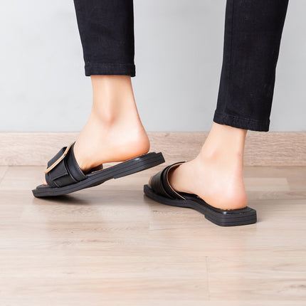 Sandalias Casuales Mujer Wilkens - Negro