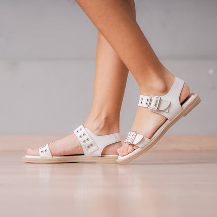 Sandalias Casuales Mujer Yubok - Hueso