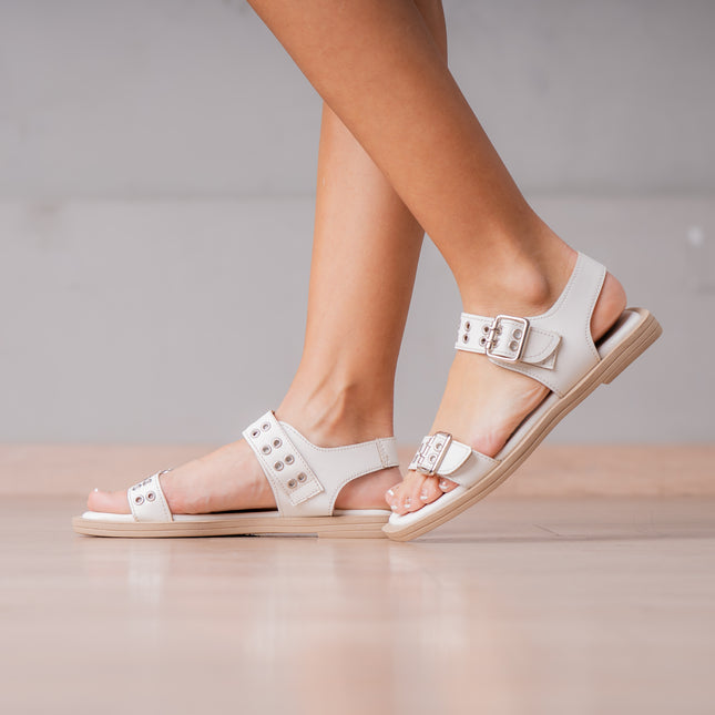 Sandalias Casuales Mujer Yubok - Hueso
