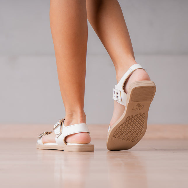 Sandalias Casuales Mujer Yubok - Hueso