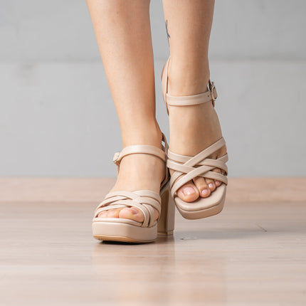 Sandalias de Vestir Mujer Yulyz - Nude
