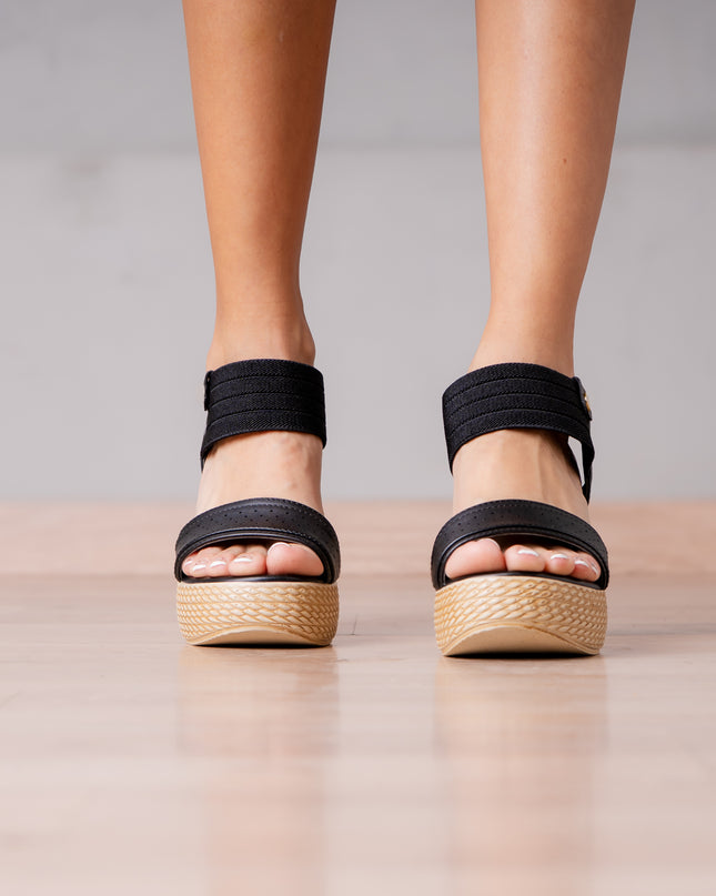 Sandalias Casuales Mujer Zacarias - Negro