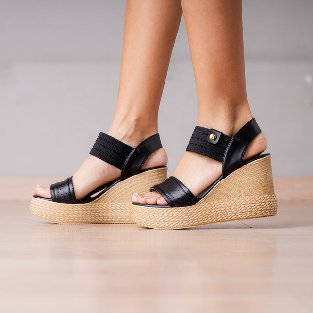 Sandalias Casuales Mujer Zacarias - Negro