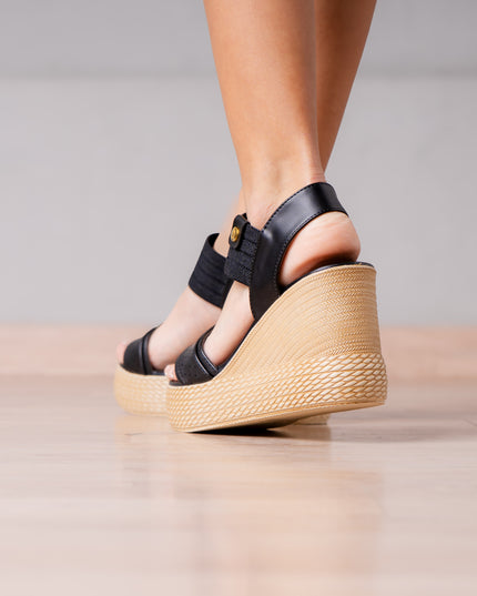 Sandalias Casuales Mujer Zacarias - Negro