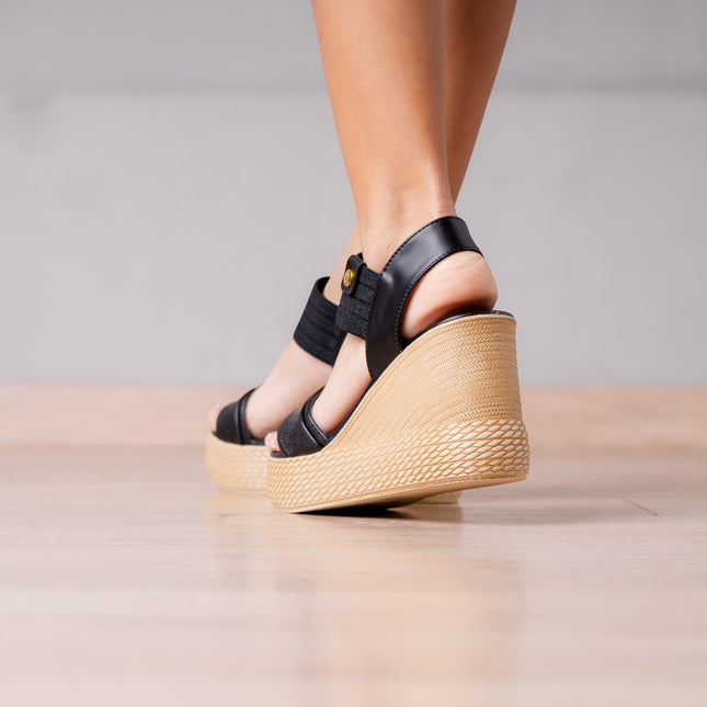 Sandalias Casuales Mujer Zacarias - Negro