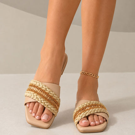 Sandalias Casuales Mujer Alma - Beige