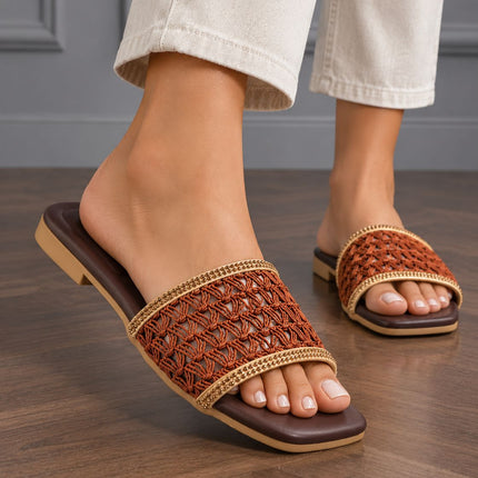 Sandalias Casuales Mujer Lavina - Marrón