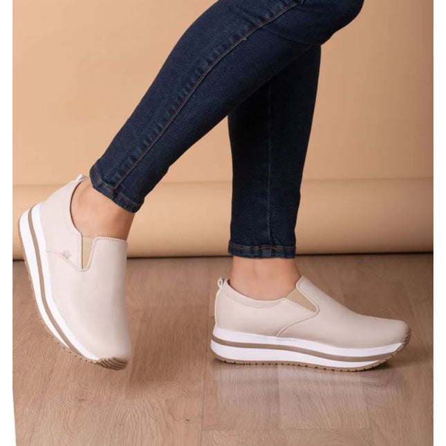 Zapatillas Urbanas Mujer Shumen - Beige