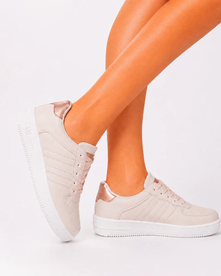 Zapatillas Urbanas Mujer Sisak - Beige